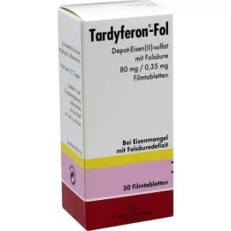 TARDYFERON-Fol Depot Iron(II) Sul. with Fols. film tab, 50 kpl