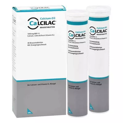 Calcilac 1000mg/880 kansainvälistä yksikköä (40 kpl) Calcilac 1000mg/880 kansainvälistä yksikköä (40 kpl)