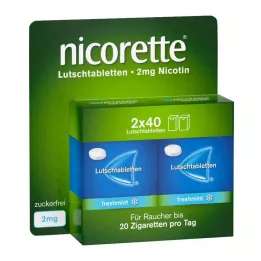 NICORETTE freshmint 2 mg pastillit puristettuna, 80 kpl