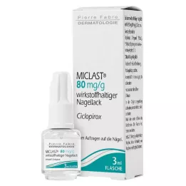 MICLAST 80 mg/g vaikuttavaa ainetta sisältävää kynsilakkaa, 3 ml