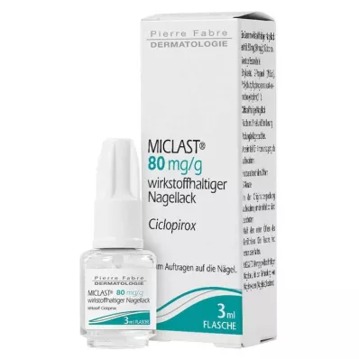 Miclast 80 mg/g aktiivinen kynsilakka, 3 ml