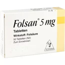 FOLSAN 5 mg tabletit, 50 kpl