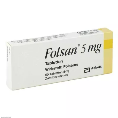 Folsan 5 mg tabletit, 50 kpl