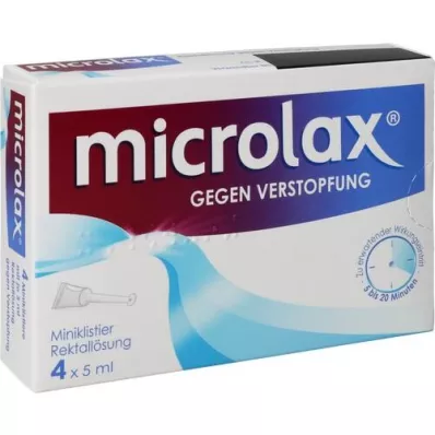 MICROLAX Peräsuoleen tehtävät peräruiskeet, 4X5 ml