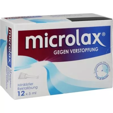 MICROLAX Peräsuoleen tehtävät peräruiskeet, 12X5 ml