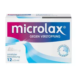 MICROLAX Peräsuoleen tehtävät peräruiskeet, 12X5 ml