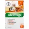 ADVANTAGE 40 mg liuos pienille kissoille / pienille lemmikkikaneille, 4X0,4 ml