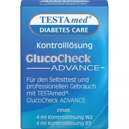 TESTAMED GlucoCheck Advance -kontrolliliuos, 4 ml