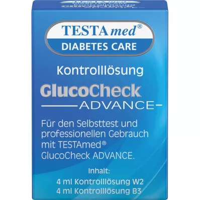 TESTAMED GlucoCheck Advance -kontrolliliuos, 4 ml