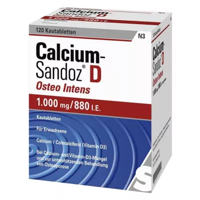 CALCIUM SANDOZ D Osteo intensive purutabletit, 120 kpl