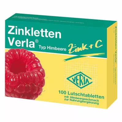Zinkletten Verla vadelmatabletit, 100 kpl