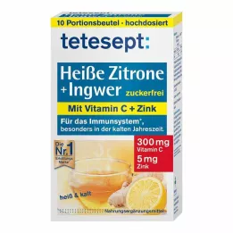TETESEPT kuumaa sitruunaa ja inkivääriä, tuoretta sokerijauhetta, 10X3 g