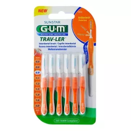 GUM TRAV-LER 0.9mm kynttilä oranssi Intend.+6korkkia, 6kpl