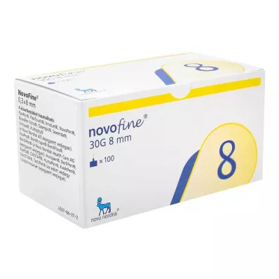 Novofine 8 kanyyliä 0,30x8 mm TW, 100 kpl