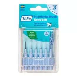 TEPE Interdentaaliharja x-soft 0.6mm ISO 3 sinistä, 6 kpl