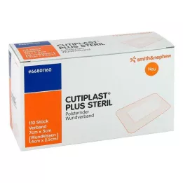 Cutiplast Plus steriili 5x7 cm side, 110 kpl