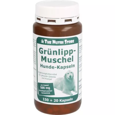 GRÜNLIPPMUSCHEL 500 mg kapselit koirille, 150 kpl