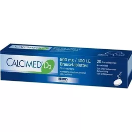 CALCIMED D3 600 mg/400 I.U. poreilevat tabletit, 20 kpl