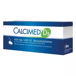 Calcimed D3 600 mg/400 IU poretabletit (40 kpl)