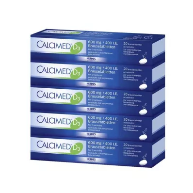 CALCIMED D3 600 mg/400 I.U. poreilevat tabletit, 100 kpl