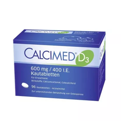 Calcimed D3 600 mg / 400 IU purutabletit, 96 kpl