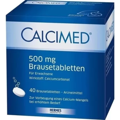 CALCIMED 500 mg poreainetabletit, 40 kpl