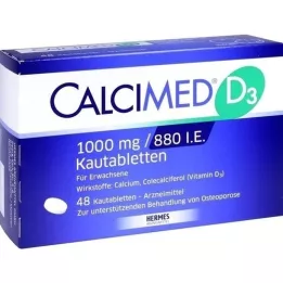 CALCIMED D3 1000 mg/880 I.U. purutabletit, 48 kpl