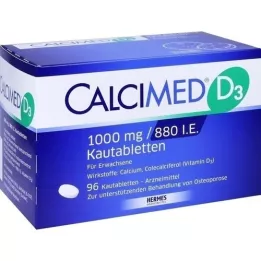 CALCIMED D3 1000 mg/880 I.U. purutabletit, 96 kpl