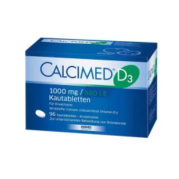 CALCIMED D3 1000 mg/880 I.U. purutabletit, 96 kpl