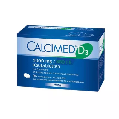 Calcimed D3 1000 mg / 880 IU purutabletit, 96 kpl Calcimed D3 1000 mg / 880 IU purutabletit, 96 kpl