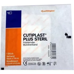 CUTIPLAST Plus steriili 7,8x10 cm sidos, 1 kpl