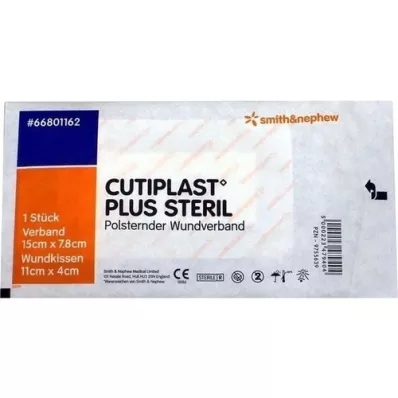 CUTIPLAST Plus steriili 7,8x15 cm sidos, 1 kpl