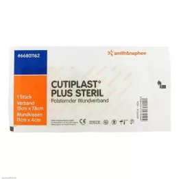 Cutiplast Plus steriili 7,8x15 cm side, 1 kpl