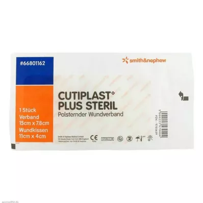Cutiplast Plus steriili 7,8x15 cm side, 1 kpl