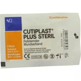 CUTIPLAST Plus steriili 5x7 cm:n sidos, 1 kpl