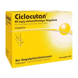CICLOCUTAN 80 mg/g vaikuttavaa ainetta kynsilakkaa, 3 g