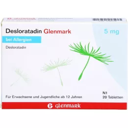 DESLORATADIN Glenmark 5 mg tabletit, 20 kpl
