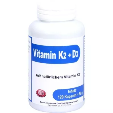 VITAMIN K2+D3 Berco kapselit, 120 kapselia