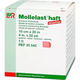 MOLLELAST lateksiton liimasidos 10 cmx20 m punainen, 1 kpl