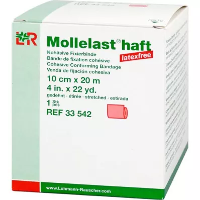 MOLLELAST lateksiton liimasidos 10 cmx20 m punainen, 1 kpl