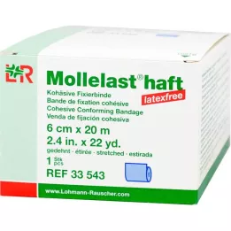 MOLLELAST liimasidokset lateksiton 6 cmx20 m sininen, 1 kpl