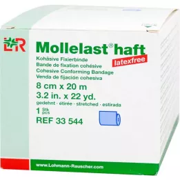 MOLLELAST lateksiton liimasidos 8 cmx20 m sininen, 1 kpl