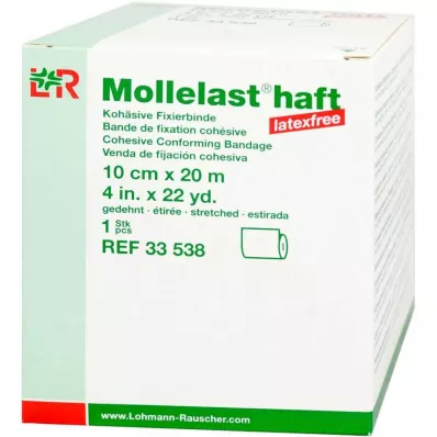 MOLLELAST lateksiton liimasidos 10 cmx20 m valkoinen, 1 kpl
