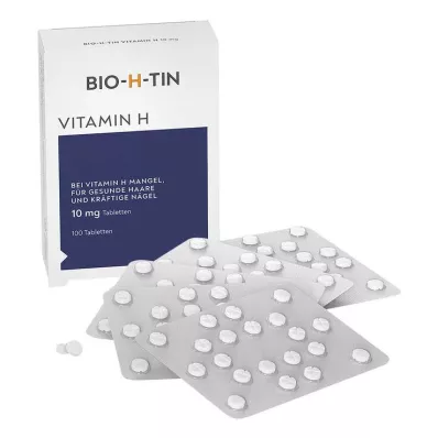 BIO-H-TIN H-vitamiini 10 mg tabletit, 100 kpl BIO-H-TIN H-vitamiini 10 mg tabletit, 100 kpl