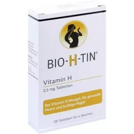 BIO-H-TIN H-vitamiini 2,5 mg 4 viikon ajan tabletteja, 28 kpl