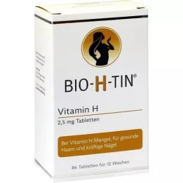 BIO-H-TIN H-vitamiini 2,5 mg 12 viikon ajan tabletit, 84 kpl