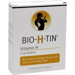 BIO-H-TIN H-vitamiini 5 mg 1 kuukauden tablettia, 15 kpl