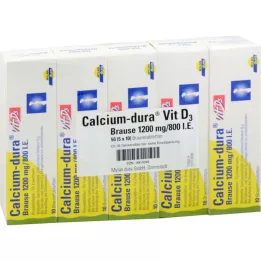 CALCIUM DURA Vit D3 poreallas 1200 mg/800 I.U., 50 kpl