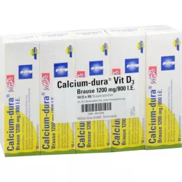 CALCIUM DURA Vit D3 poreallas 1200 mg/800 I.U., 50 kpl