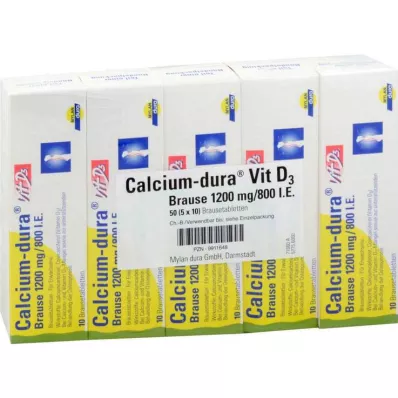 CALCIUM DURA Vit D3 poreallas 1200 mg/800 I.U., 50 kpl CALCIUM DURA Vit D3 poreallas 1200 mg/800 I.U., 50 kpl